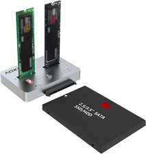 M.2 Duplicator SATA to Nvme SSD Cloner Docking Staion for Nvme M.2 NGFF and 2.