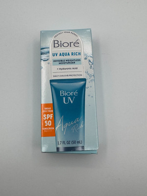 Lightweight Daily Sunscreen Moisturizer SPF 50 PA+++ Hyaluronic Acid 1.7 oz Invi
