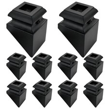 10 PCS 45 Degree Iron Baluster Slant Shoes for 1/2 Inch Square Spindles