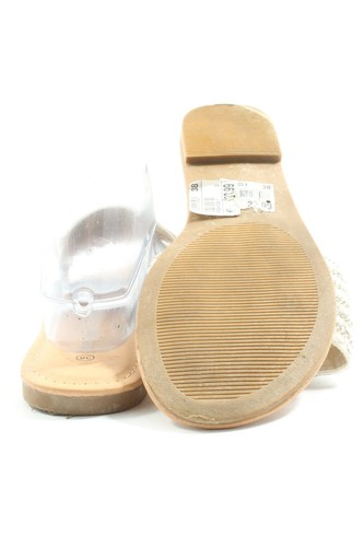 STREET SHOES Sandalias cómodas Mujeres Talla EU 38 blanco puro-color plata-nude - Imagen 4 de 5