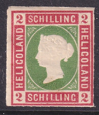 Heligoland fine unused 1867 rouletted 2 Schilling value