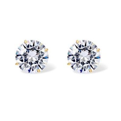 14k Solid Gold Diamond Earrings NWOT