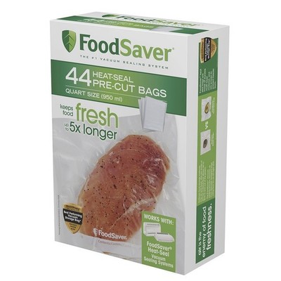 FSFSBF0226-FFP 1-Quart Precut Heat-Seal Bags, 44 Count, Frustration-Free -Pac...