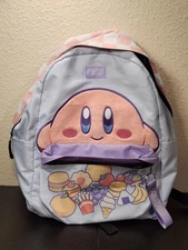 Bioworld Hot Topic Exclusive Kirby Snacks Fuzzy Pastel Backpack Gamers Gift HTF