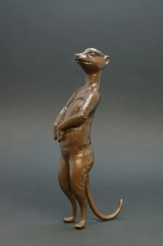 Bronze Figure Meerkat - The Meerkat by RUCHOS Signed