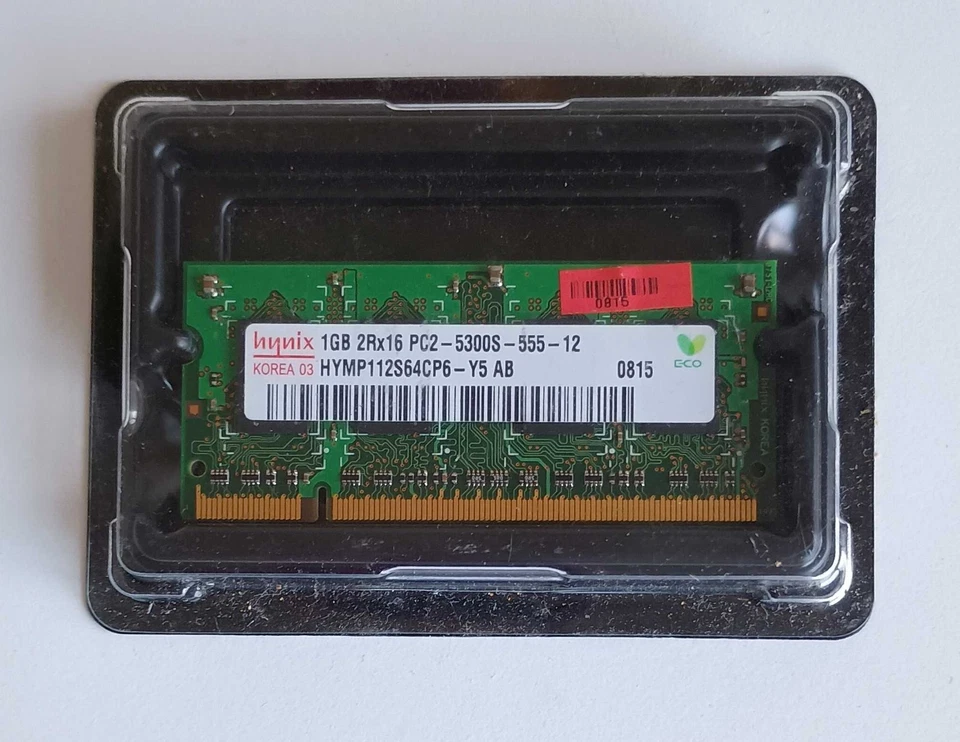 Hynix 1GB 2Rx16 PC2-5300S-555-12 HYMP112S64CP6-Y5 AB - Image 4 of 4