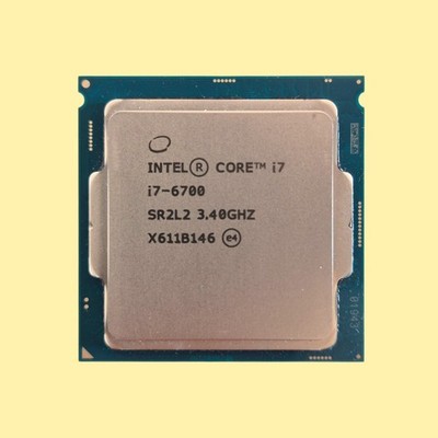 Intel Core i7-6700 CPU Prozessor, LGA1151, SR2L2, 3,4 GHZ, Mit CPU Box | 9