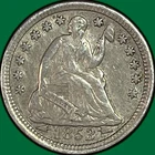 1853 Arrows Seated Liberty Half Dime Choice Extremely Fine XF+ Coin #46455