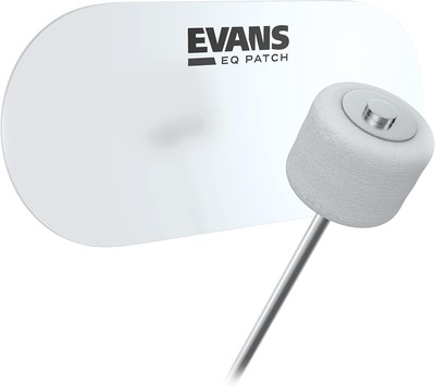 Evans EQ Double Pedal Patch, Clear Plastic -inch, 