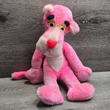 Vintage Pink Panther Plush Mighty Star 1980 Stuffed Animal Toy 15 Inch USA 16