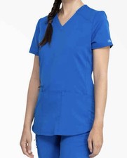 Dickies Balance Women  s Scrub Top Style DK875 Royal Size Medium