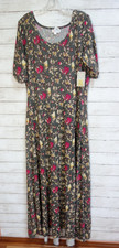 Lularoe Ana Dress Size 3XL Long Stretchy NWT Half Sleeve Casual Work