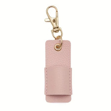Portable Lanyard Pen Holder, Leather Badge Pencil Holder Leather Pen Pouch Holde
