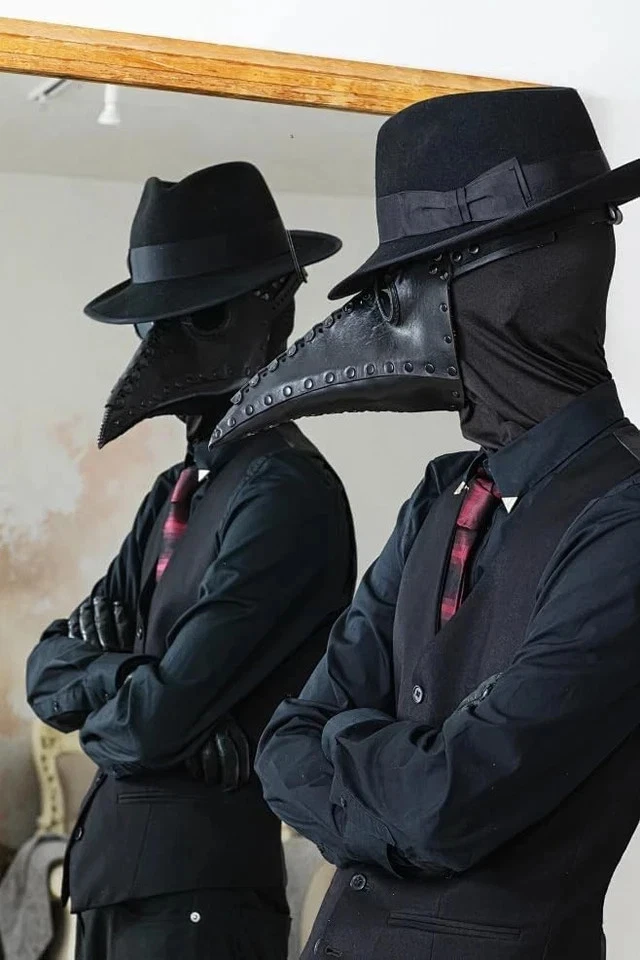 2 Pcs Black Full Face Spandex Masks Faceless Halloween Cosplay Unisex - Image 4 of 4