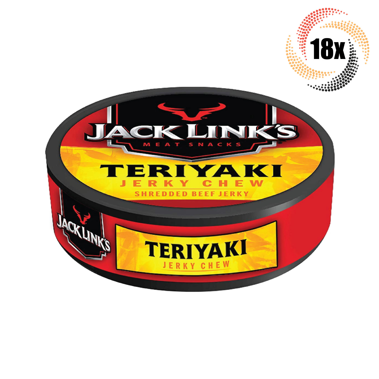 18 банок Jack Links Терияки из говядины премиум-класса с тертым вяленым мясом, по 32 унции