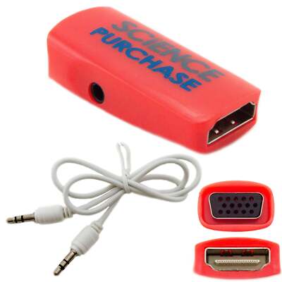 HDMI Female to VGA Female Adapter with 3.5mm Audio Output Jack F/F Adapter