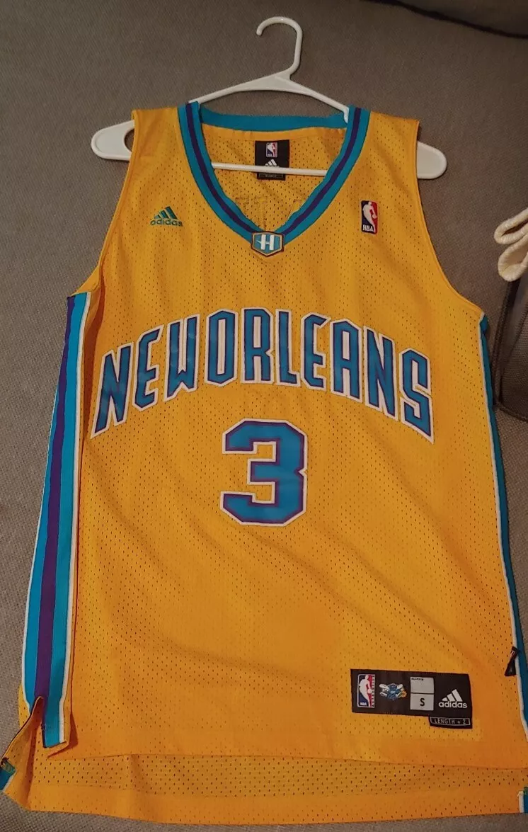 Men's Mitchell & Ness Chris Paul Yellow New Orleans Hornets