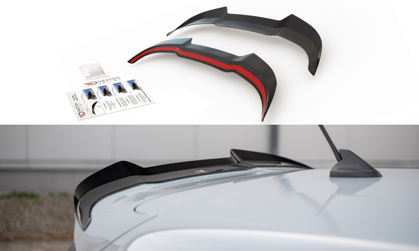 Cup Dachspoiler Ansatz Schwarz FüR Ford Fiesta St MK8 Aufsatz Spoiler VerläNgeru-image
