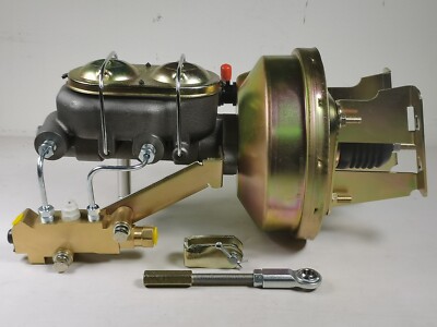 8'' Zinc Power Brake Booster Conversion Kit 1960-66 chevy C10 4 Wheel Disc Brakes