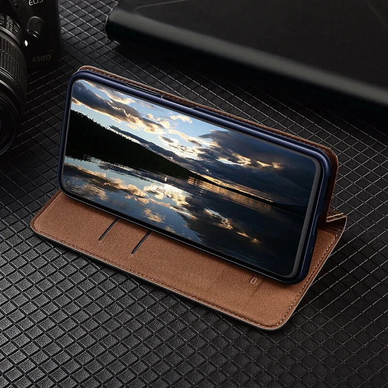 For OPPO Find X8 Pro X7 Ultra X6 Genuine Leather Magnetic Flip Wallet Book Case - Image 4 of 4