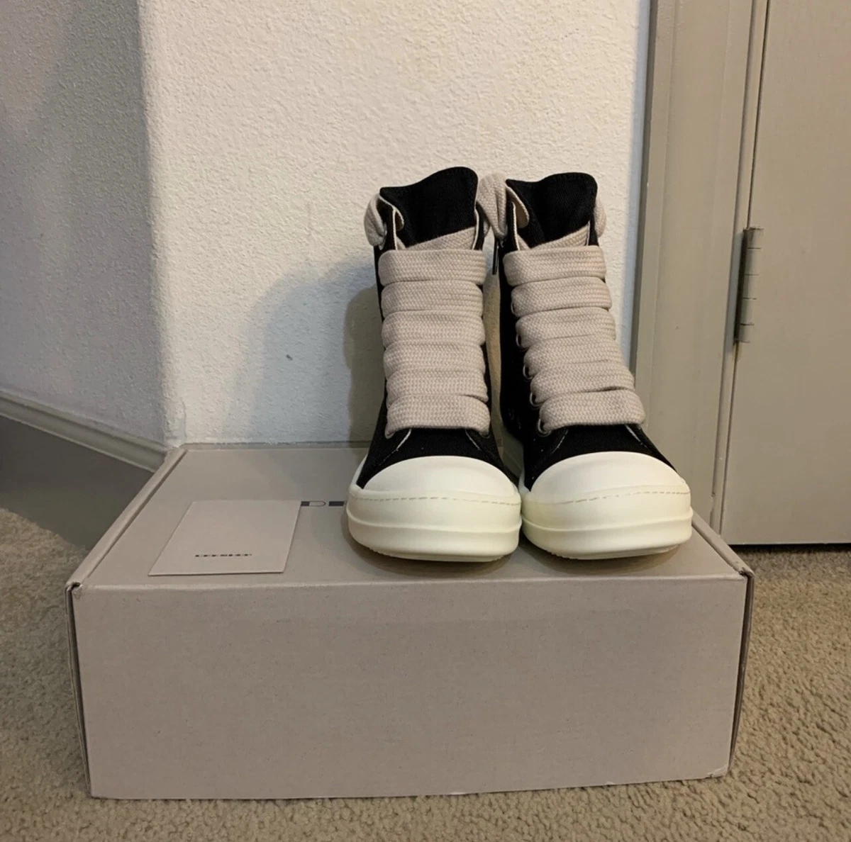 Rick Owens DRKSHDW Ramones High Jumbo Lace Size 42 EU, US 9 | eBay