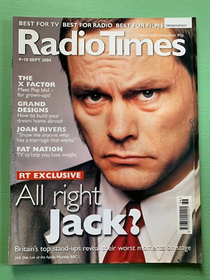 RADIO TIMES mag 4-Sept-2004 JACK DEE Joan Rivers Emilia Fox Pingu James Nesbitt