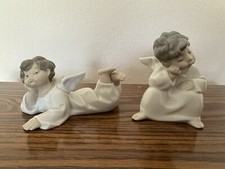 Lladro 4539 - Tired Angel Boys (lot of 2)