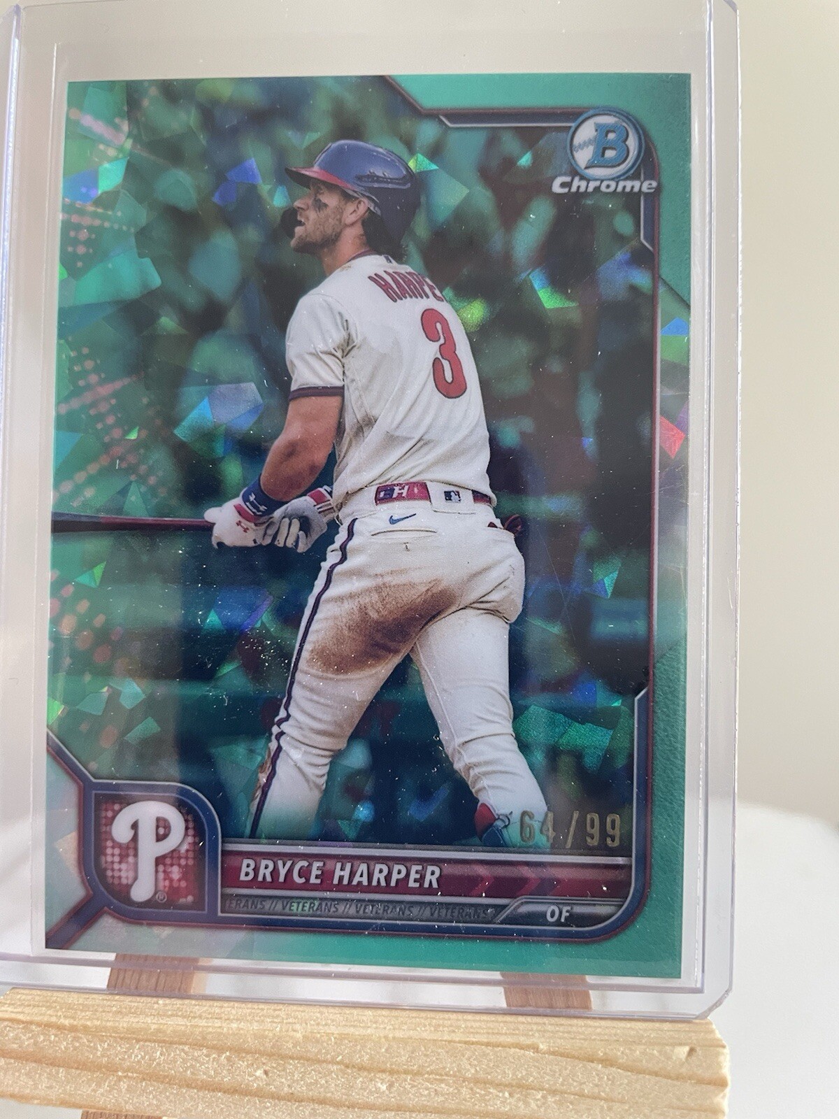 2022 Bowman Chrome Sapphire Edition - Aqua #46 Bryce Harper /99