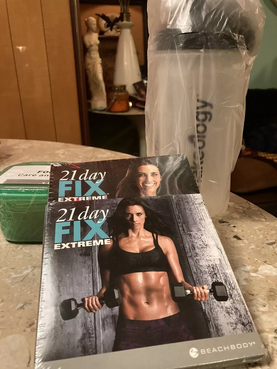 21 Day Fix Extreme Beachbody With Eating Plan Book Portion Containers Beach body