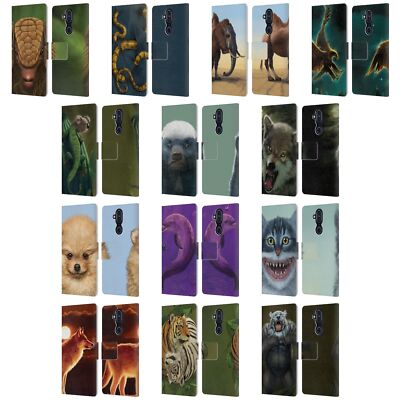 OFFICIAL VINCENT HIE ANIMALS LEATHER BOOK WALLET CASE COVER FOR NOKIA PHONES