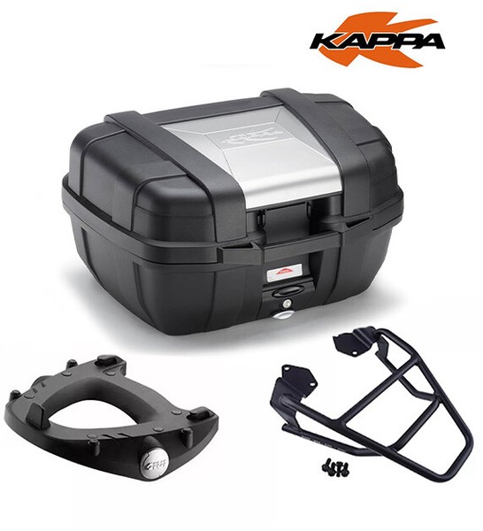 Kappa KGR52 Koffer 52L Schwarz Mit Montageplatte FüR BMW F 650 GS 2004-2007-image