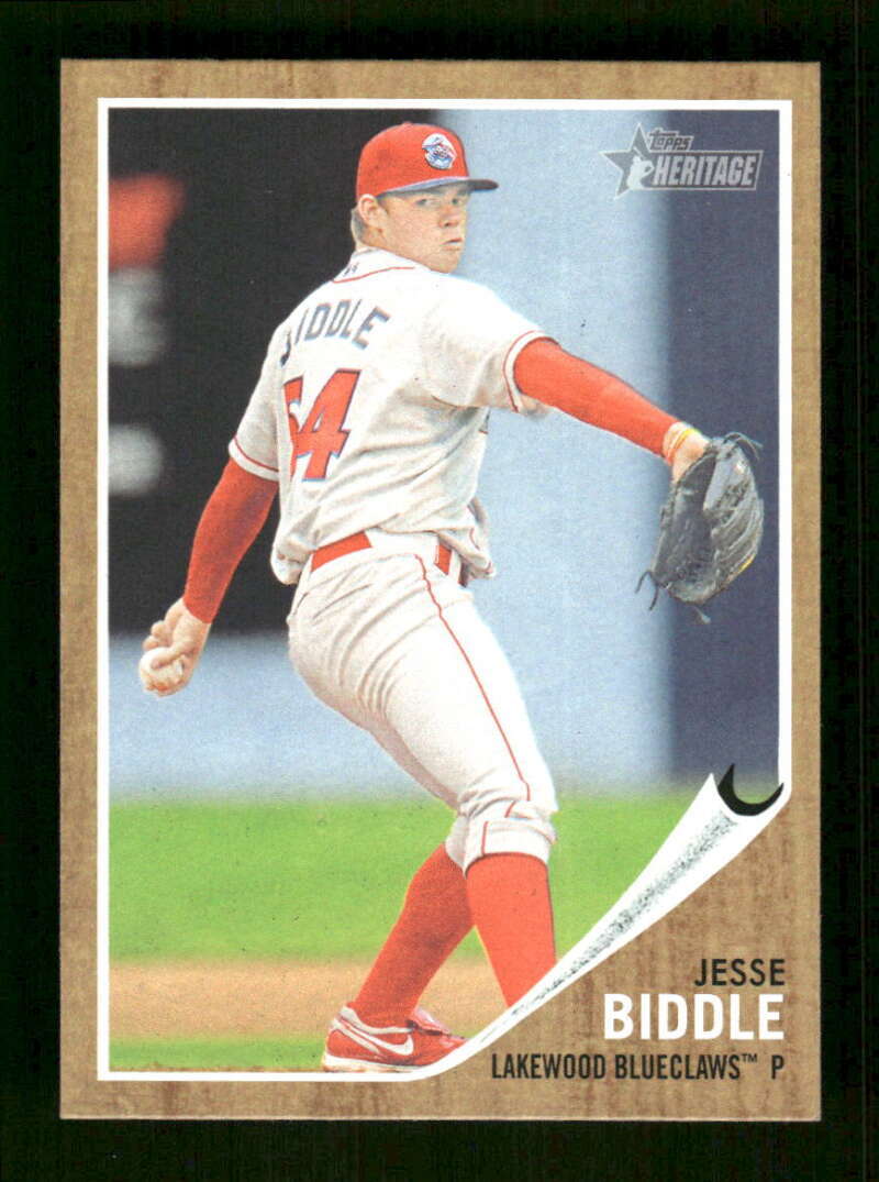 2011 Topps Heritage Minor League #65 Jesse Biddle NM Near Mint BXCP28