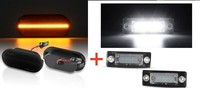 SET 2X Seitenblinker Und Kennzeichenbeleuchtung LED Mit E-Zulassung Passend FüR