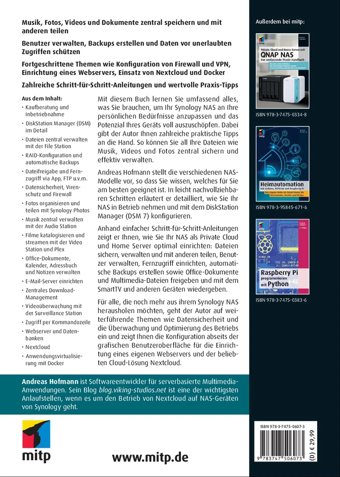 Private Cloud und Home Server mit Synology NAS, 3. A. 2022 +++ Direkt vom Verlag - Bild 2 von 2