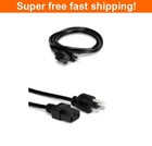 New - Hosa PWC-148 Power Cord, 18 AWG, IEC C13 to NEMA 5-15P, 8 Feet