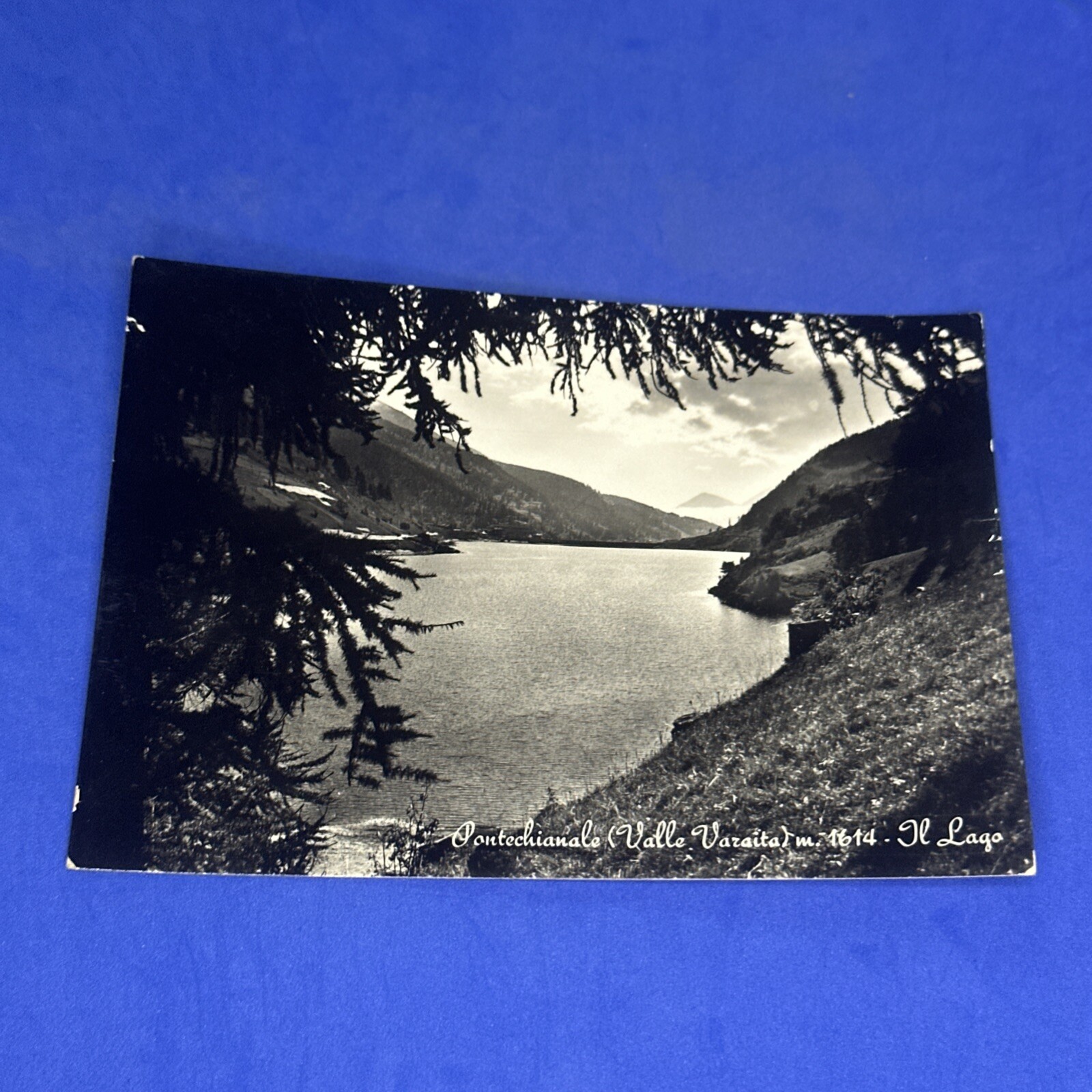 PONTECHIANALE VALLE VARAITA IL LAGO BIANCO E NERO - CARTOLINA