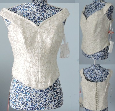 beaded bridal corset top