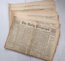 DEATH/FUNERAL KING GEORGE V 5 (part) Daily Telegraph Jan 1936 newspapers