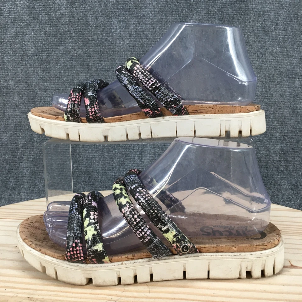 Sandalias Circus By Sam Edelman para mujer 9 tiras planas multicolores sin cordones Foto 2 de 4