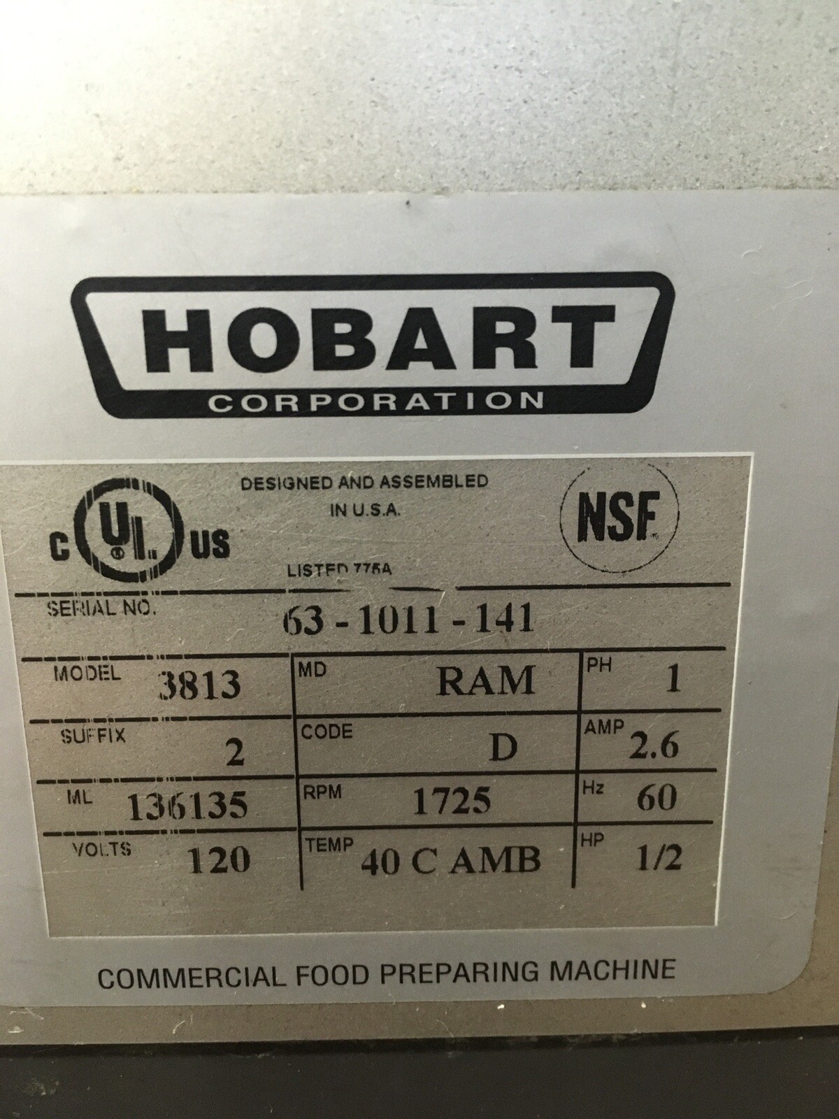 Hobart 3813 Meat Slicer Deli Market Grocery For Sale Online Ebay