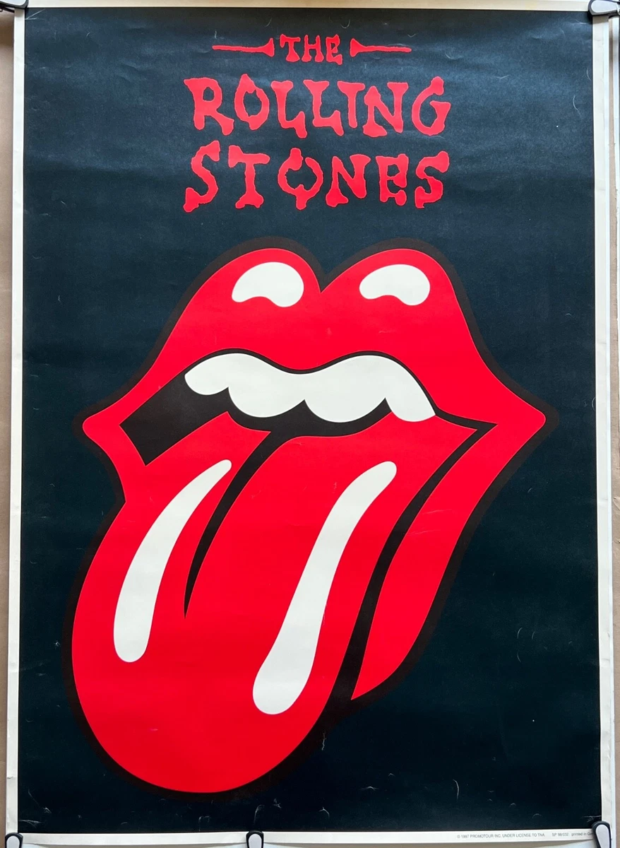 The Rolling Stones Original !! Tongue & Lips Promo Tour Plakat 1998 Poster Gr A1