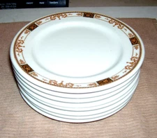 8 Vtg Syracuse China USA  Webster Small 6.5” Plates Restaurant Ware