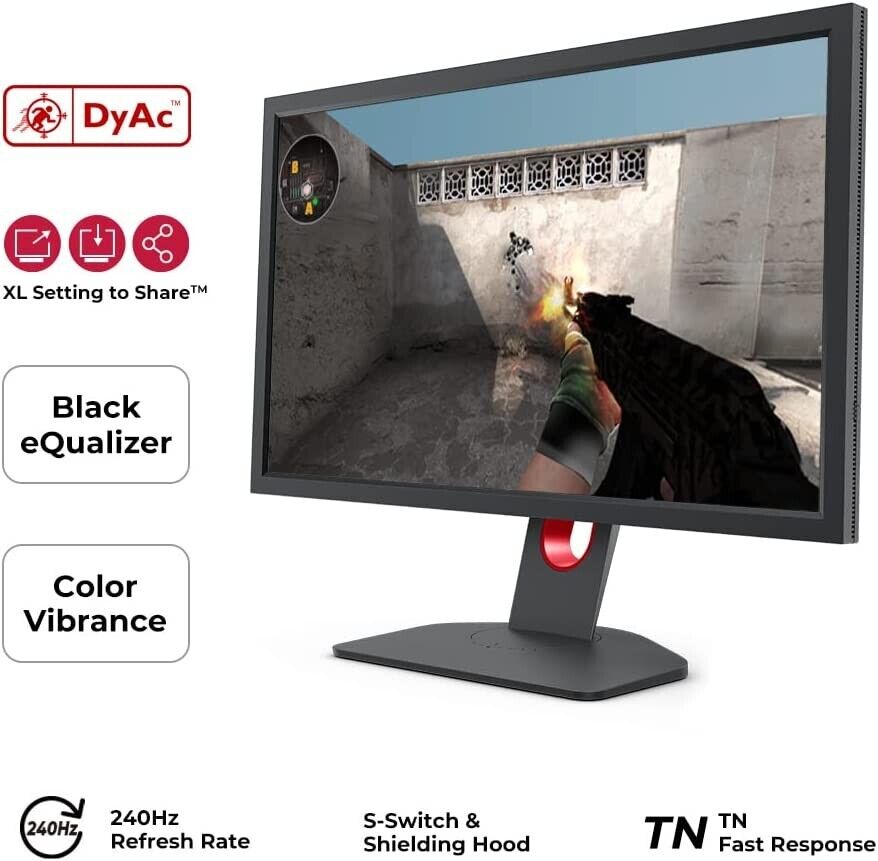 BenQ ZOWIE XL2546K 24.5-inch 240Hz Gaming Monitor | 1080P 1ms | Smaller Base