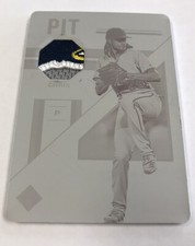 CHRIS ARCHER 2019 Panini Chronicles PRINTING PLATE PATCH #1/1 Pirates RAYS