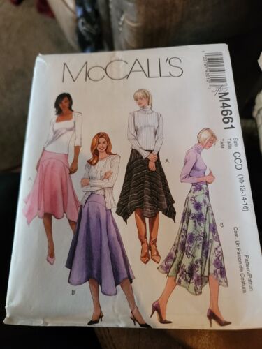 McCall's Sewing Pattern M4661 Skirts Flared Mid Calf Miss Petite Size 10-16 - Picture 1 of 1