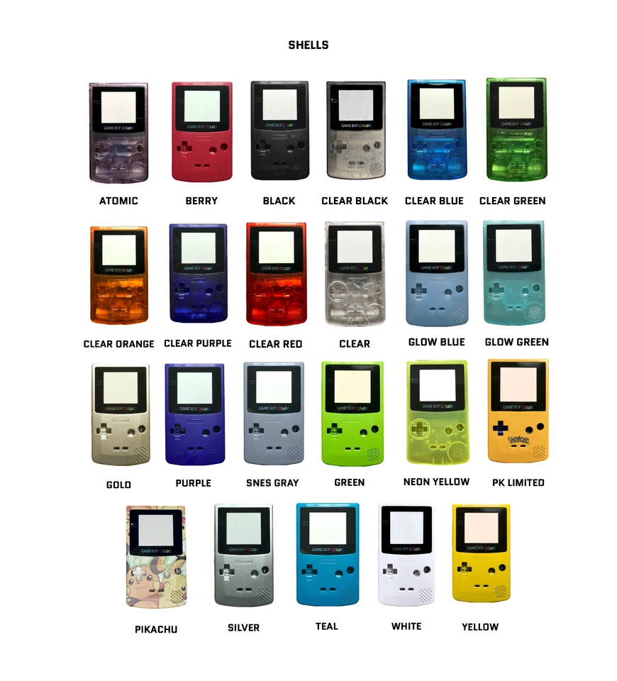 Sistema Nintendo Game Boy Color GBC Retroiluminado Más Brillante TFT ¡Personalizado! Foto 2 de 4