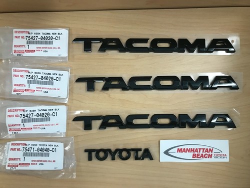 Tacoma black overlay door badges | Tacoma World
