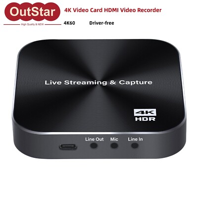 Unisheen UC2600H HDR VRR 4K Video Card HDMI Video Recorder Driver-Free f/ Win11