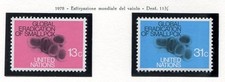 19143) UNITED NATIONS (New York) 1978 MNH** Smallpox – Vaiolo 2V