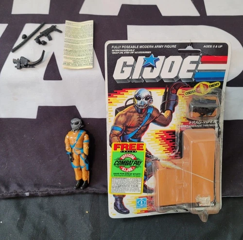 Frag Viper 1989 G.I. JOE COBRA Vintage Original NEW w Card (Came Loose) UNUSED